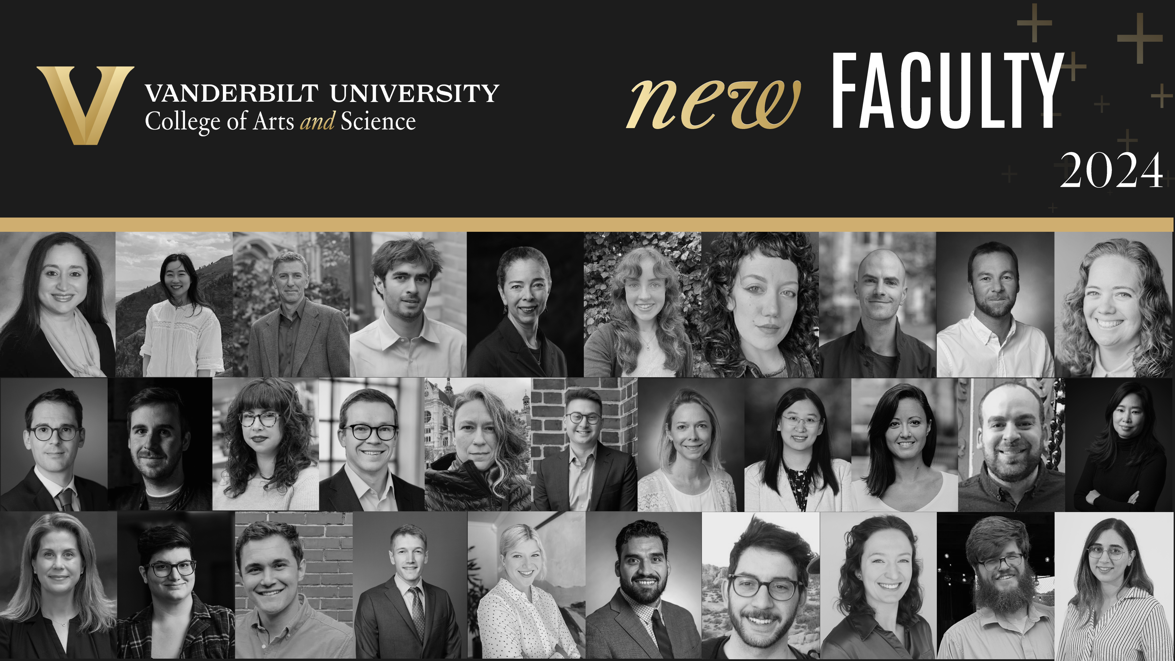 Individual headshots of each new faculty member.