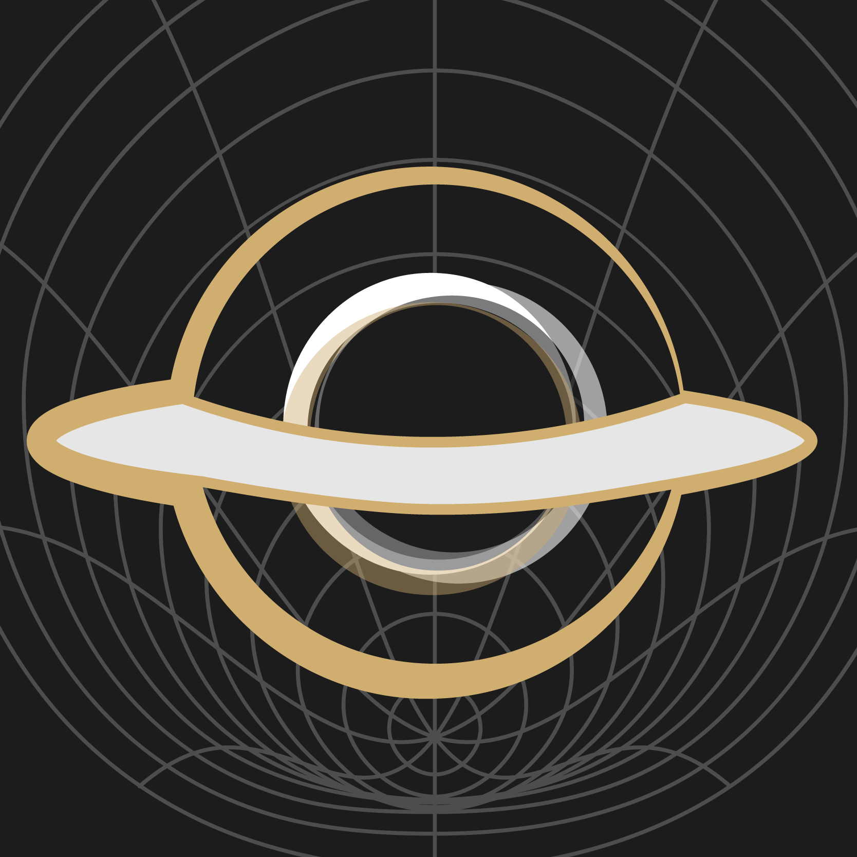 illustration of a black hole | design by Liz Chagnon