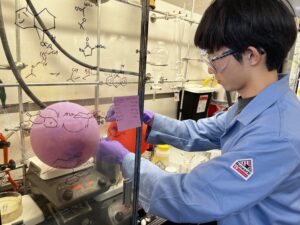 William Kim, a senior majoring in chemistry