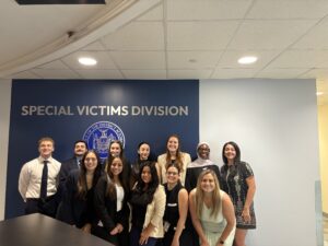 A photo of the Special Victims Division interns.